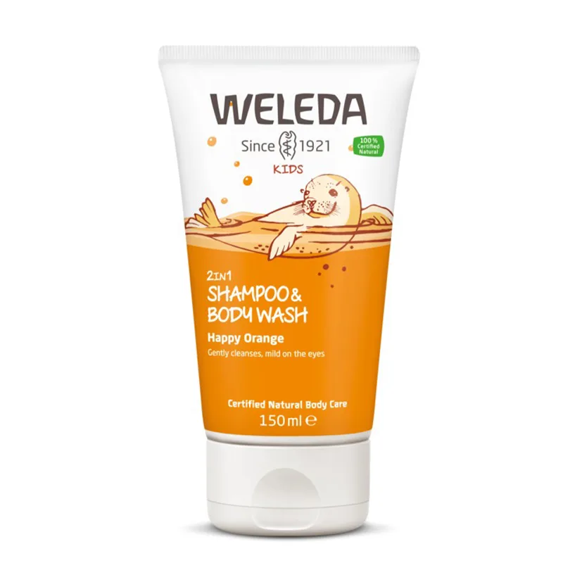 Kids 2 in1 Shower & Shampoo Orange