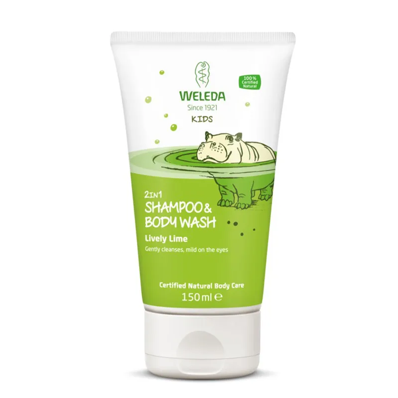 Kids 2 in1 Shower & Shampoo  Limette